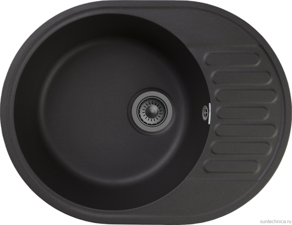 Комплект Мойка GranFest Quarz Z58 черный + Измельчитель Bone Crusher BC 810-AS