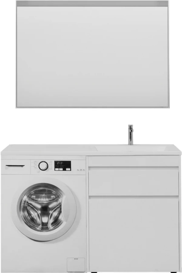 Мебель для ванной комнаты Aquanet Токио 68 1 ящик, с бельевой корзиной R