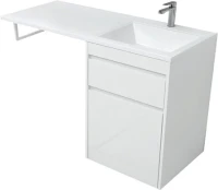 Мебель для ванной комнаты Aquanet Токио 68 1 ящик, с бельевой корзиной R