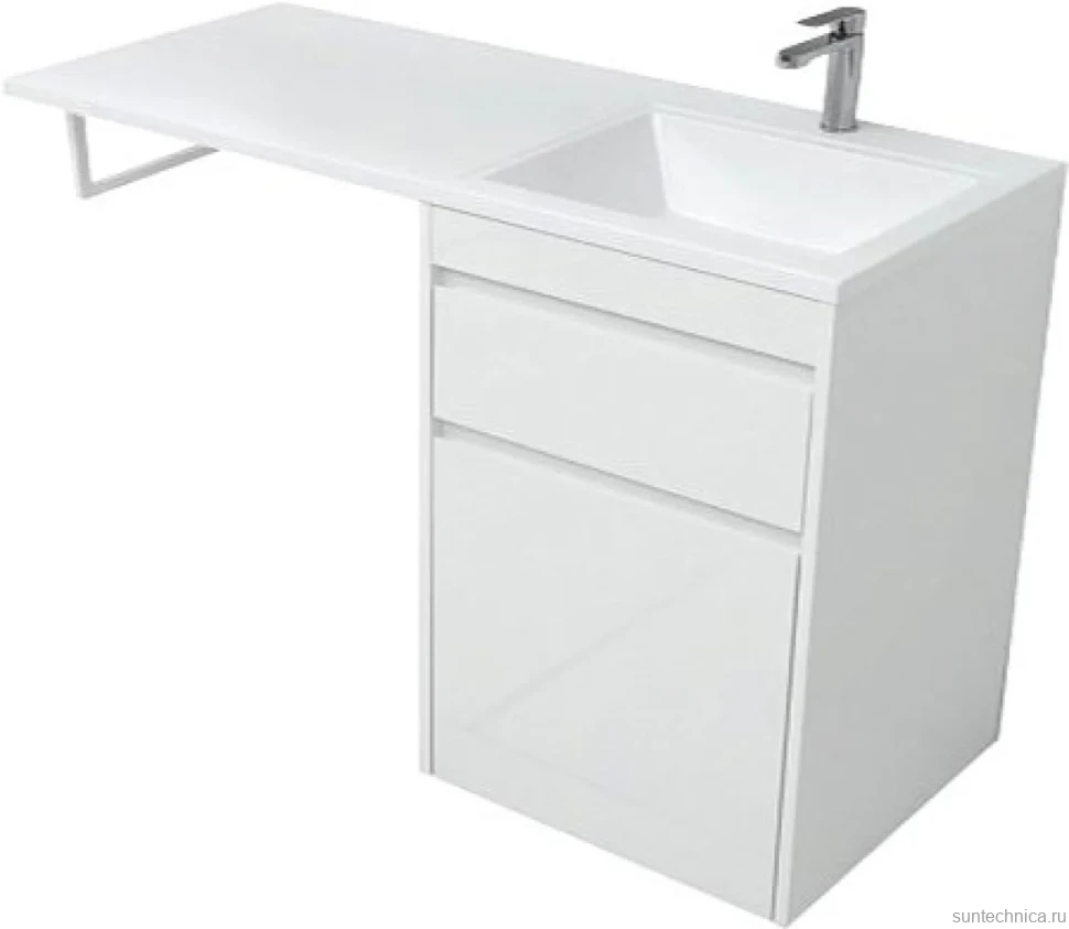 Мебель для ванной комнаты Aquanet Токио 68 1 ящик, с бельевой корзиной R