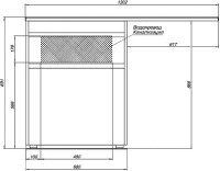 Мебель для ванной комнаты Aquanet Токио 68 1 ящик, с бельевой корзиной R