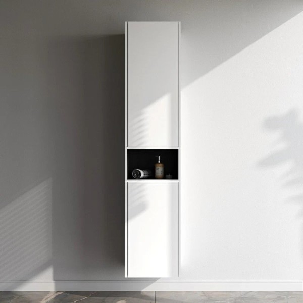 Шкаф-пенал для ванной AM.PM Func 40 белый матовый, универсальный