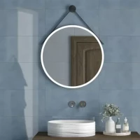 Зеркало круглое KERAMA MARAZZI Cono 70 с подсветкой, черное