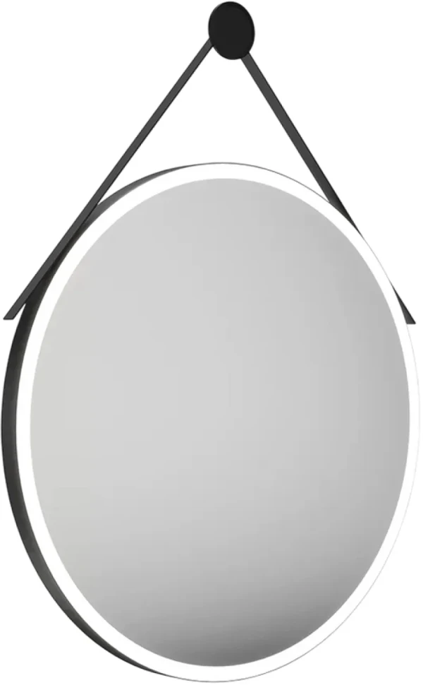 Зеркало круглое KERAMA MARAZZI Cono 70 с подсветкой, черное