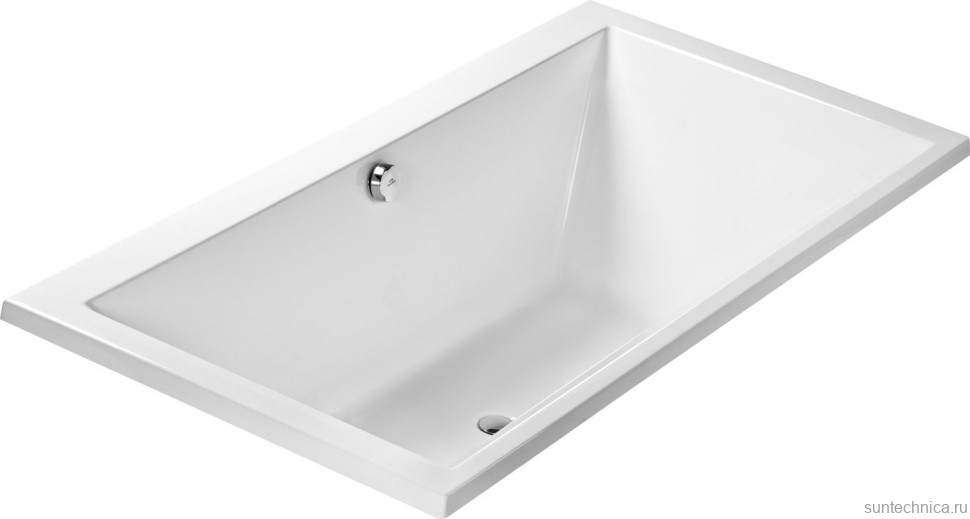 Акриловая ванна Excellent Crown Grand 190x90 см, пристенная, белая, с каркасом