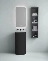 Раковина SantiLine SL-4014МВ черная матовая Раковина SantiLine SL-4014МВ черная матовая