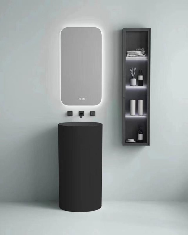 Раковина SantiLine SL-4014МВ черная матовая