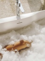 Ванна из искусственного камня Roca Raina 160x80 см, отдельностоящая, белая, овальная, с донным клапаном