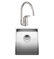 Комплект Мойка Blanco Claron 340-IF + Смеситель Grohe Euroeco