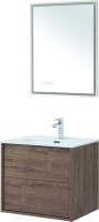 Мебель для ванной комнаты Aquanet Lino 60 дуб веллингтон, с раковиной Flat 60