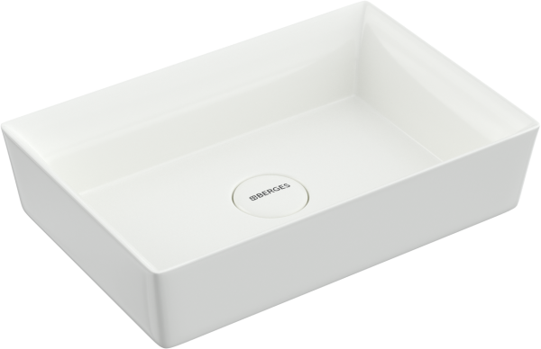 Накладная раковина Berges Mascon 56x38, глянцевая белая
