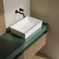 Накладная раковина Berges Mascon 56x38, глянцевая белая