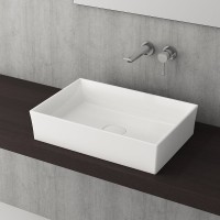 Накладная раковина Berges Mascon 56x38, глянцевая белая
