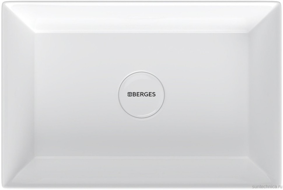 Накладная раковина Berges Mascon 56x38, глянцевая белая