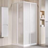 Душевой уголок Ravak Supernova SRV2-80 195 S Pearl, профиль белый