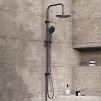 Душевой комплект Смеситель Damixa Scandinavian Pure 361000300 + Стойка Jupiter 977000300