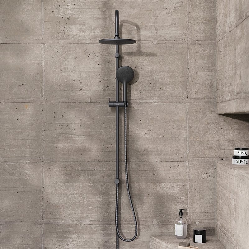 Душевой комплект Смеситель Damixa Scandinavian Pure 361000300 + Стойка Jupiter 977000300