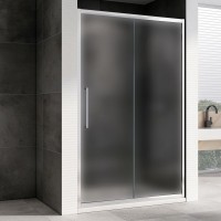 Душевая дверь в нишу Abber Schwarzer Diamant AG30160MH 160 см, профиль хром, стекло матовое