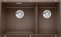 Комплект Мойка Blanco Subline 430/270-U кофе + Смеситель Grohe Eurosmart