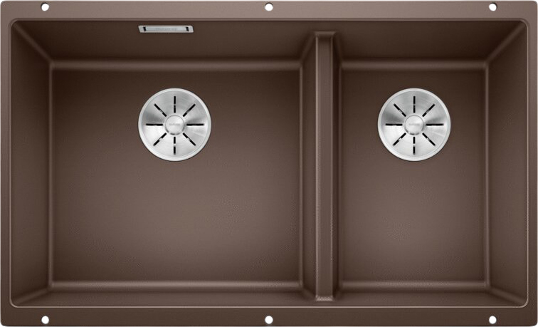 Комплект Мойка Blanco Subline 430/270-U кофе + Смеситель Grohe Eurosmart
