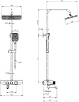 Душевая стойка Wonzon & Woghand WW-B3099-A-MW матовая белая