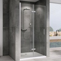 Душевая дверь в нишу Abber Zart AG08070P 70 см, профиль хром, стекло прозрачное