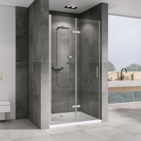 Душевая дверь в нишу Abber Zart AG08070P 70 см, профиль хром, стекло прозрачное