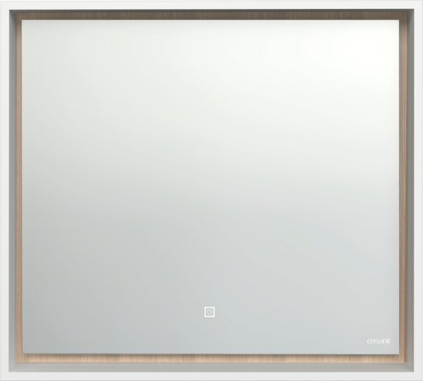 Зеркало Cersanit Louna 80 с подсветкой и полкой, сенсор на зеркале