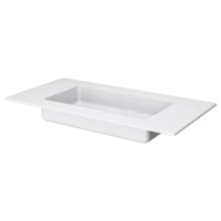 Тумба с раковиной Armadi Art Quatro 1 100 anthracite, с раковиной white