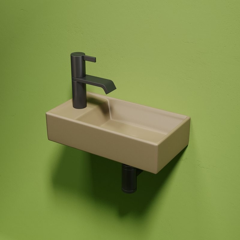 Раковина маленькая в туалет Ceramicanova Element CN6051RMC капучино матовый