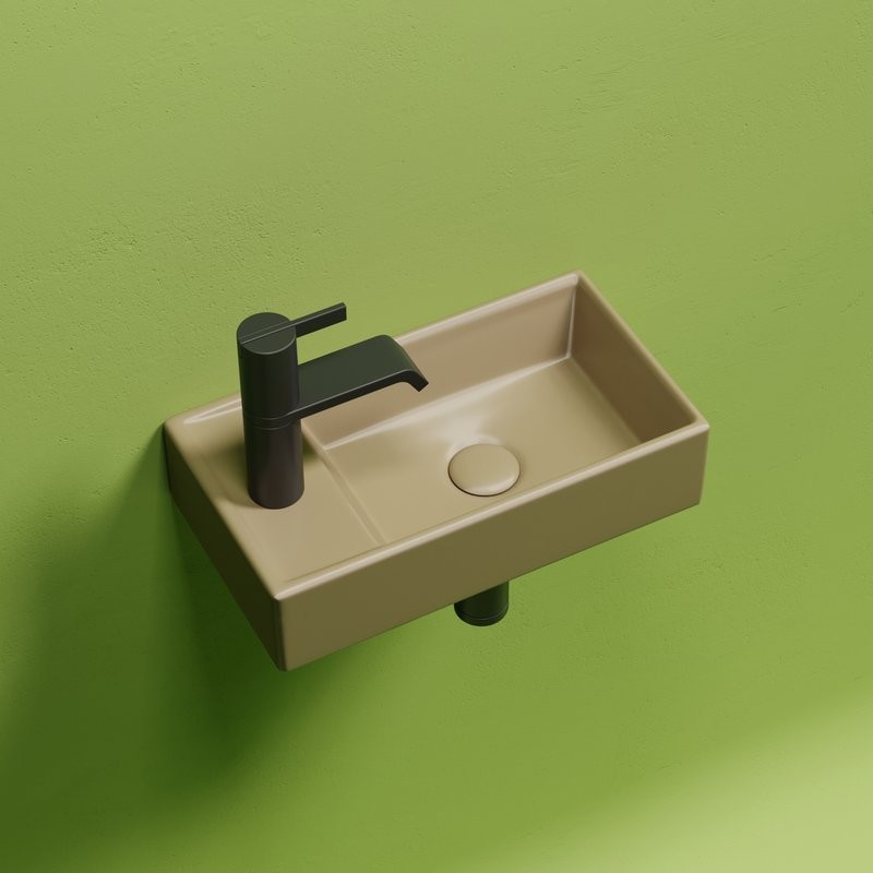 Раковина маленькая в туалет Ceramicanova Element CN6051RMC капучино матовый