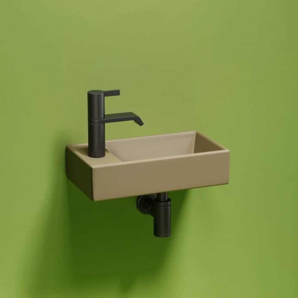 Раковина маленькая в туалет Ceramicanova Element CN6051RMC капучино матовый