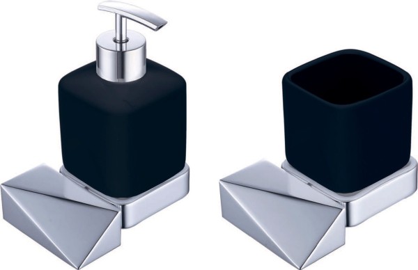 Набор Дозатор Boheme New Venturo 10317-CR-B + Стакан 10314-CR-B