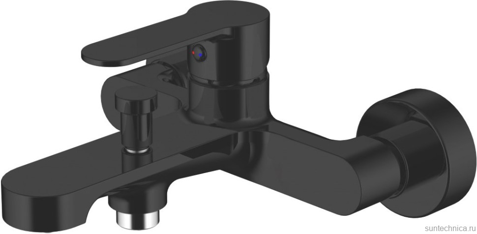 Душевой комплект Смеситель Aquanet Passion AF300-20B + Стойка AF300-70-RC-B