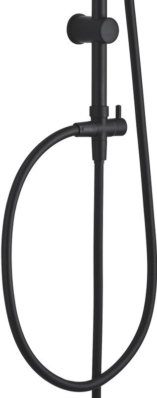 Душевой комплект Смеситель Aquanet Passion AF300-20B + Стойка AF300-70-RC-B