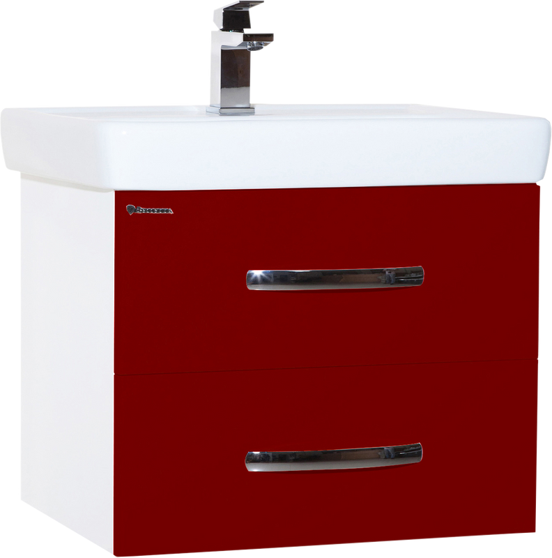 Тумба с раковиной Bellezza Рокко 70 подвесная, красная