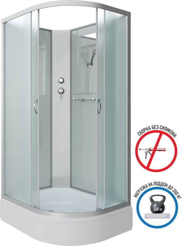 Душевая кабина Niagara Classic NG-33194-14LBK 110х90 см, без крыши