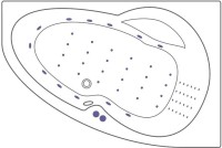 Акриловая ванна Excellent Newa Newa WAEX.NEP16.NANO 160x95 см, угловая, правая, пристенная, с гидромассажем, белая, асимметричная, со сливом-переливом