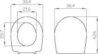 Комплект Унитаз подвесной Norm Fit + Крышка 803-003-701 + Инсталляция VitrA V-Fix Core 732-5800-01 с кнопкой смыва Root R 740-2280 хром