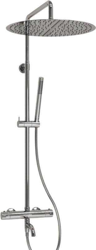 Душевая стойка Wasserkraft Berkel A188.117.137.010.CH Thermo с термостатом, хром