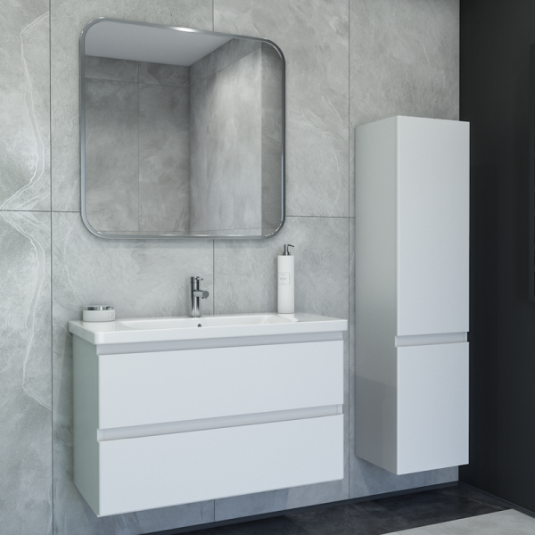 Мебель для ванной комнаты Caprigo Forte 90 подвесная, белая