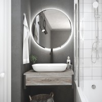 Мебель для ванной комнаты 1MarKa Grunge Loft 80 дуб намибия