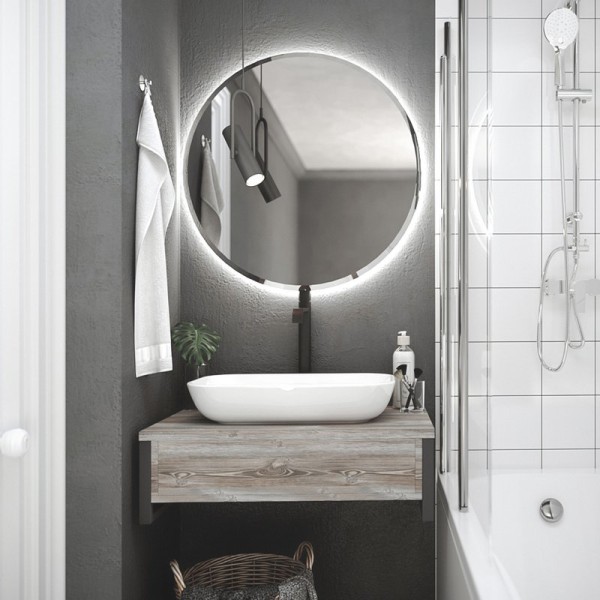 Мебель для ванной комнаты 1MarKa Grunge Loft 80 дуб намибия