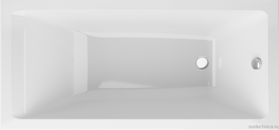 Акриловая ванна AM.PM Gem W93A 150x70 см, пристенная, белая, с каркасом, с экраном