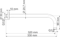 Душевой комплект Wasserkraft Spree A1451.097.121 С ВНУТРЕННЕЙ ЧАСТЬЮ, никель