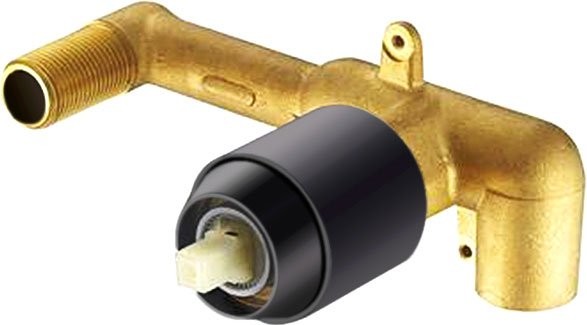 Смеситель для раковины Bravat Eddie Black P8369402BW-ENG С ВНУТРЕННЕЙ ЧАСТЬЮ черный