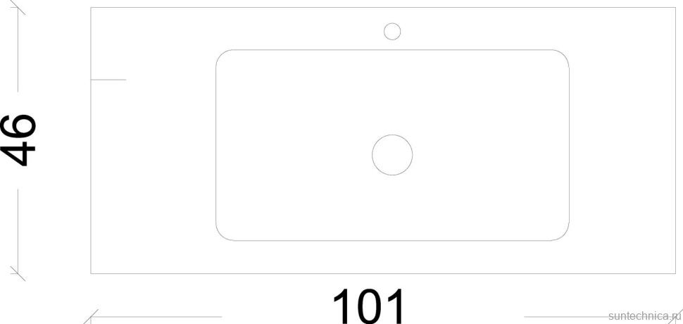 Тумба с раковиной Armadi Art Loft 100 антрацит, напольная