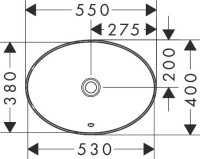 Раковина Hansgrohe Xuniva D 60156450 55x40, белая