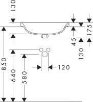 Раковина Hansgrohe Xuniva D 60156450 55x40, белая