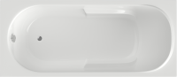 Акриловая ванна Berges Lumbo 050004 150x75 см, пристенная, белая, с каркасом